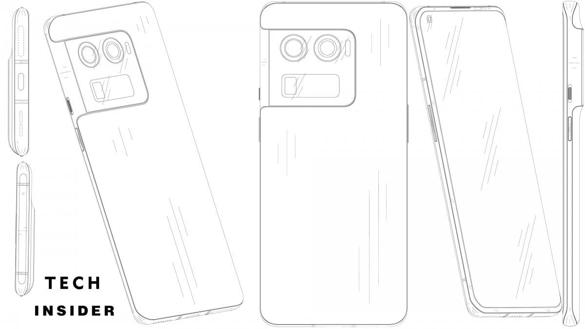OnePlus 10 Ultra замечен на патентных чертежах 3 OnePlus 10 Ultra with periscope lens spotted in patent drawings