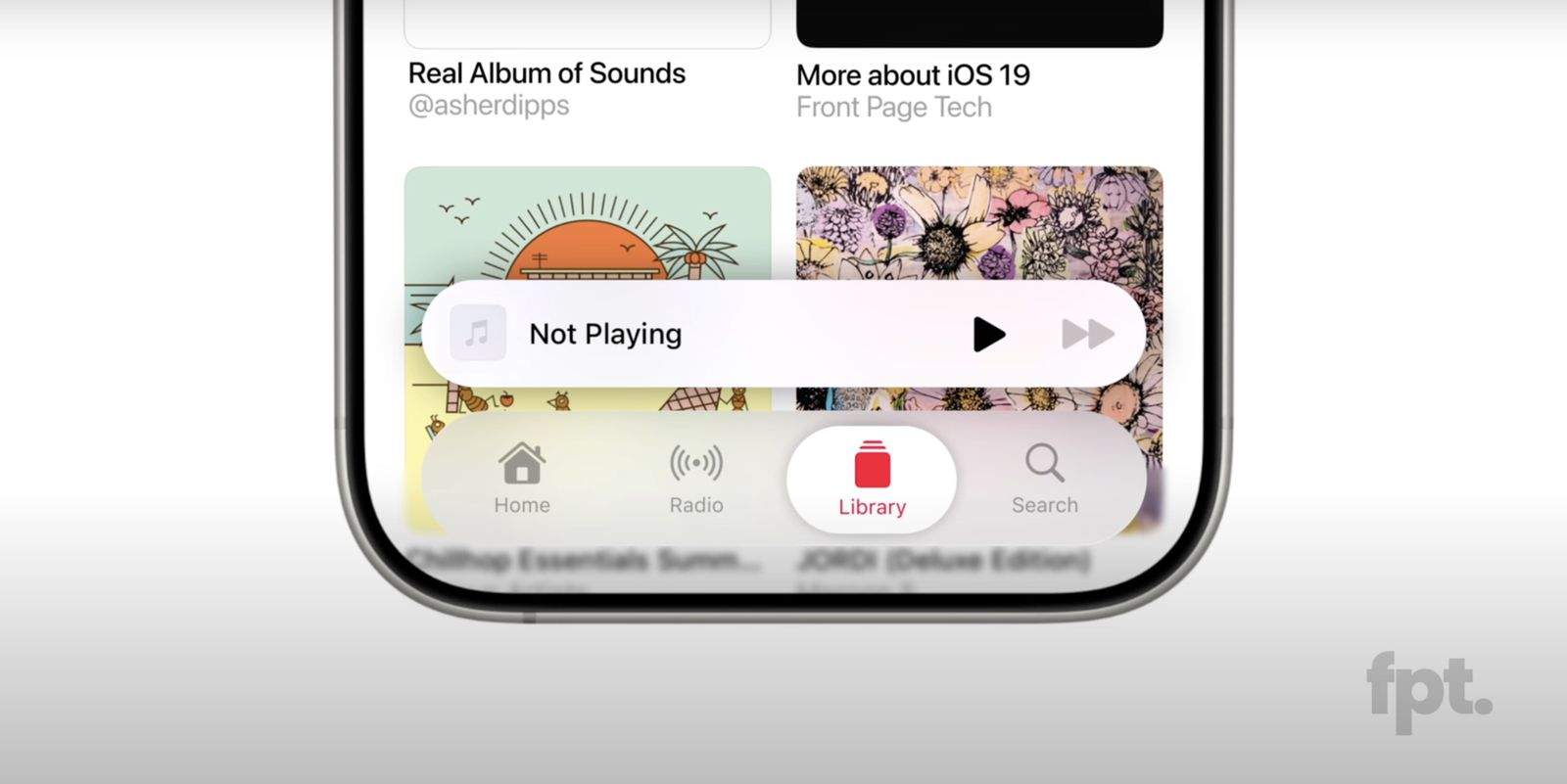 Редизайн iOS 19 утёк в сеть: стекло, анимации и круглая графика 8 alleged ios 19 tab bar front page tech