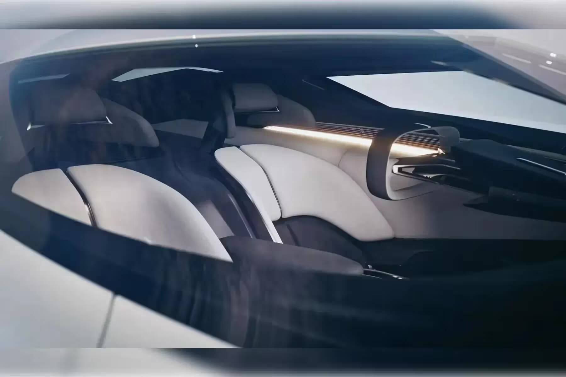 Вид интерьера автомобиля с измененным дизайном Corvette C2