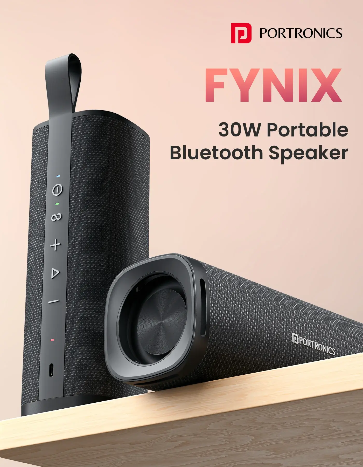 Portronics представляет портативную Bluetooth-колонку Fynix 3 Portronics Fynix