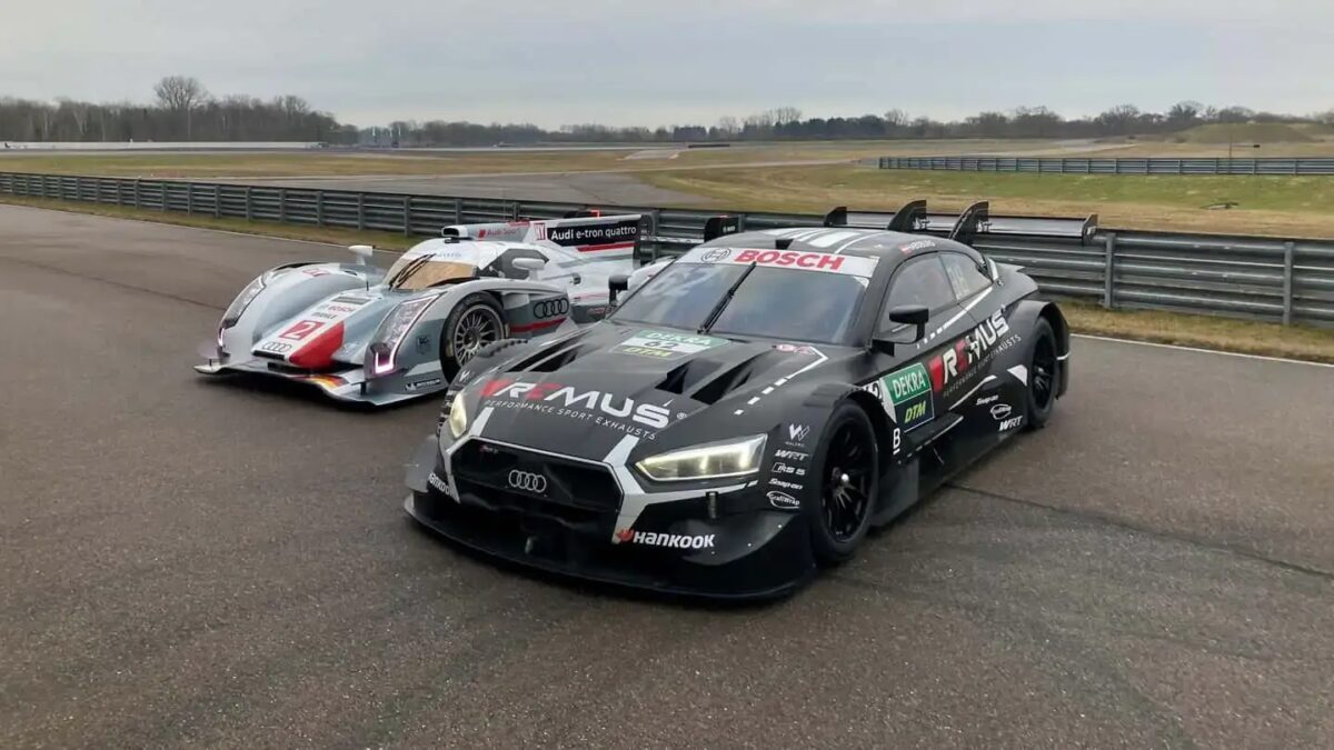 audi r18 and rs5 dtm