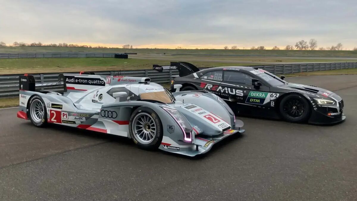audi r18 and rs5 dtm 2