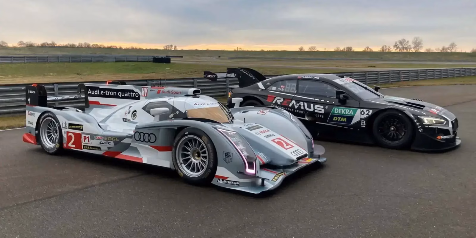 audi r18 and rs5 dtm 2