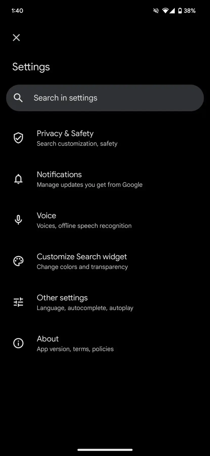 Google убрала настройки Assistant из своего приложения на Android 8 google app settings none.jpg