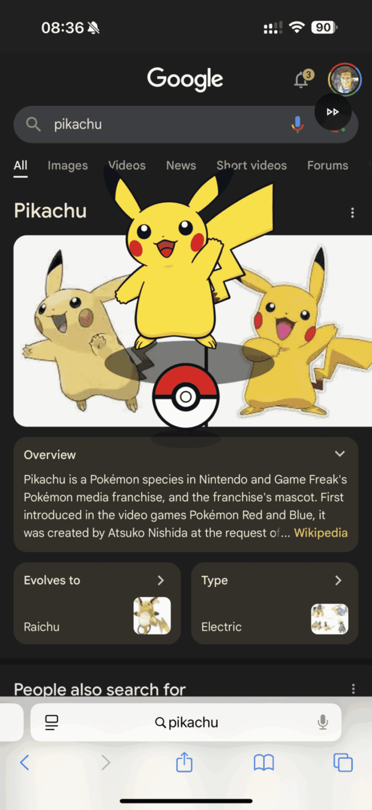 В Google Search появилась пасхалка для фанатов Pokemon — настоящий Pokedex 8 img 3857