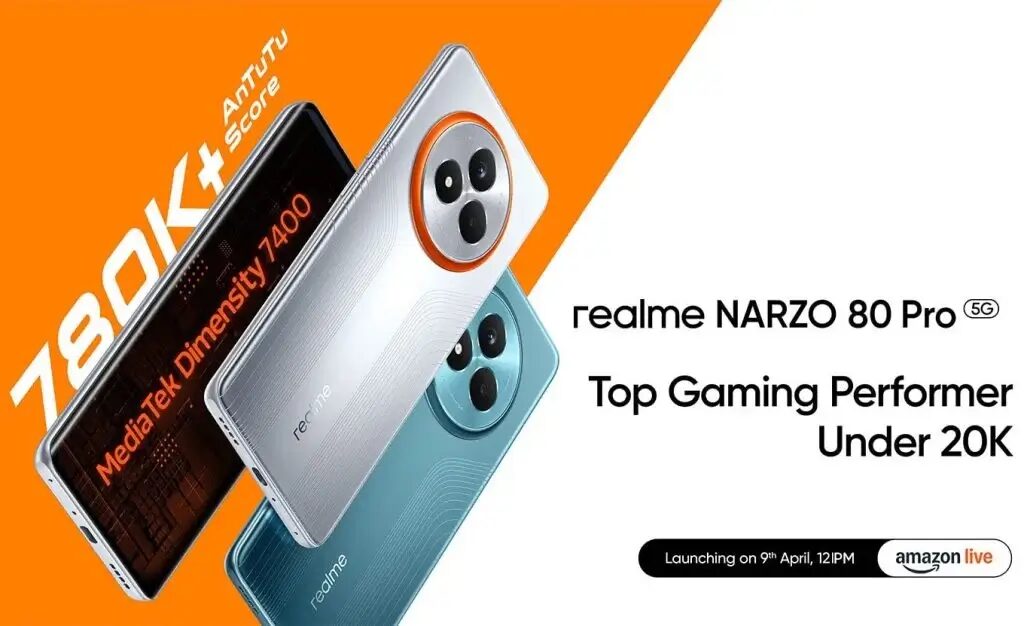 Realme готовит запуск Narzo 80 Pro и Narzo 80x с новыми чипами Dimensity 4 realme narzo 80 pro india launch date 2