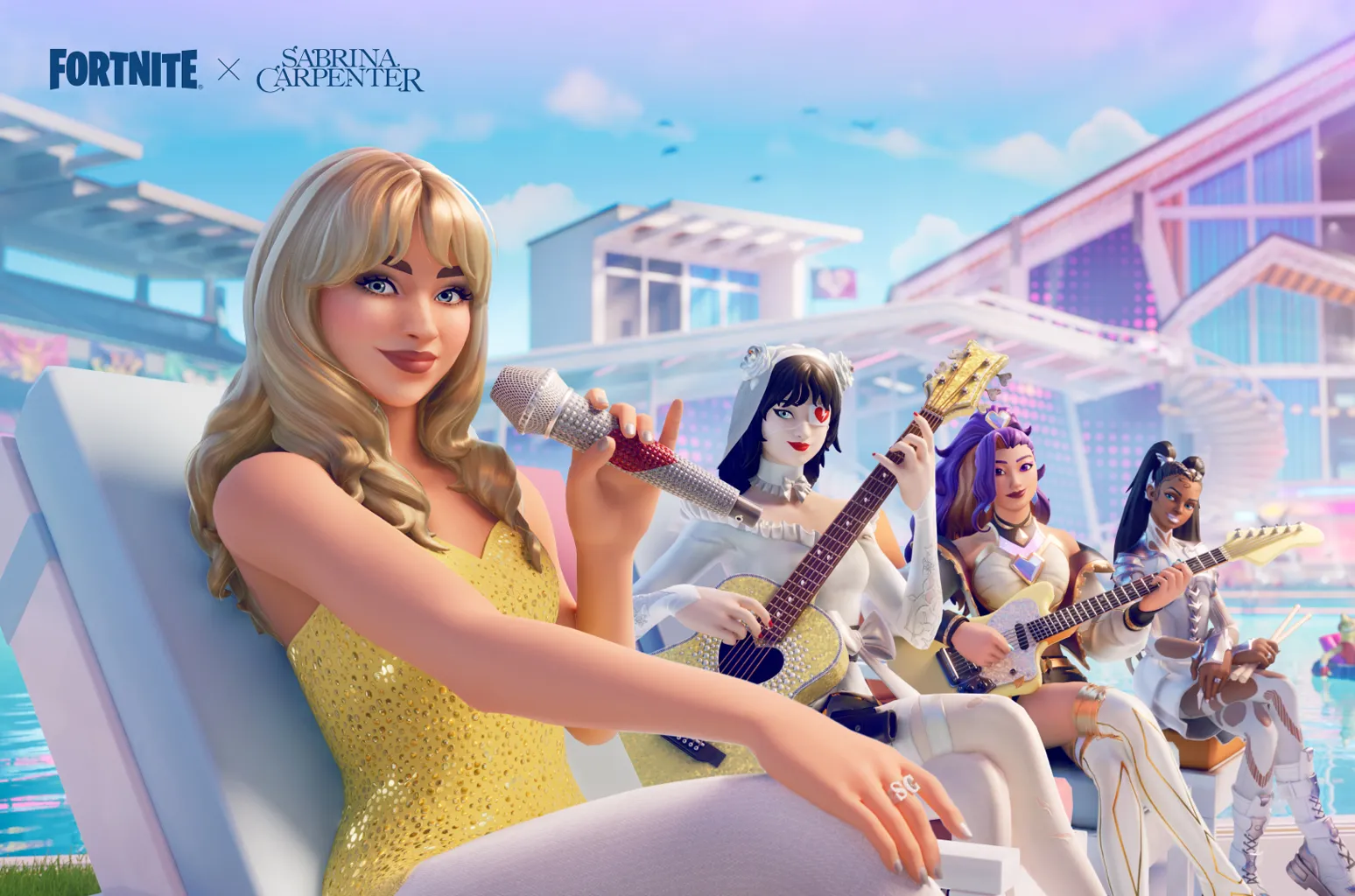 Восьмой сезон Fortnite Festival возглавит Сабрина Карпентер 7 sabrina carpenter x fortnite key art billboard 1548.jpg