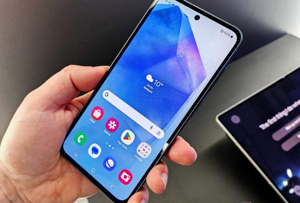 samsung galaxy a55 teaser image edit contrasty