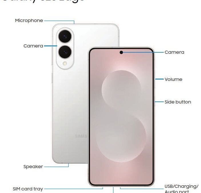 samsung galaxy s25 edge layout leak blass mid.webp