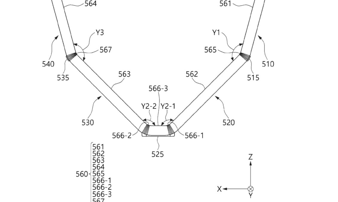 Samsung разрабатывает смартфон с четырьмя сгибающимися экранами 5 samsung quad foldable phone patent 02 1920x2717 1