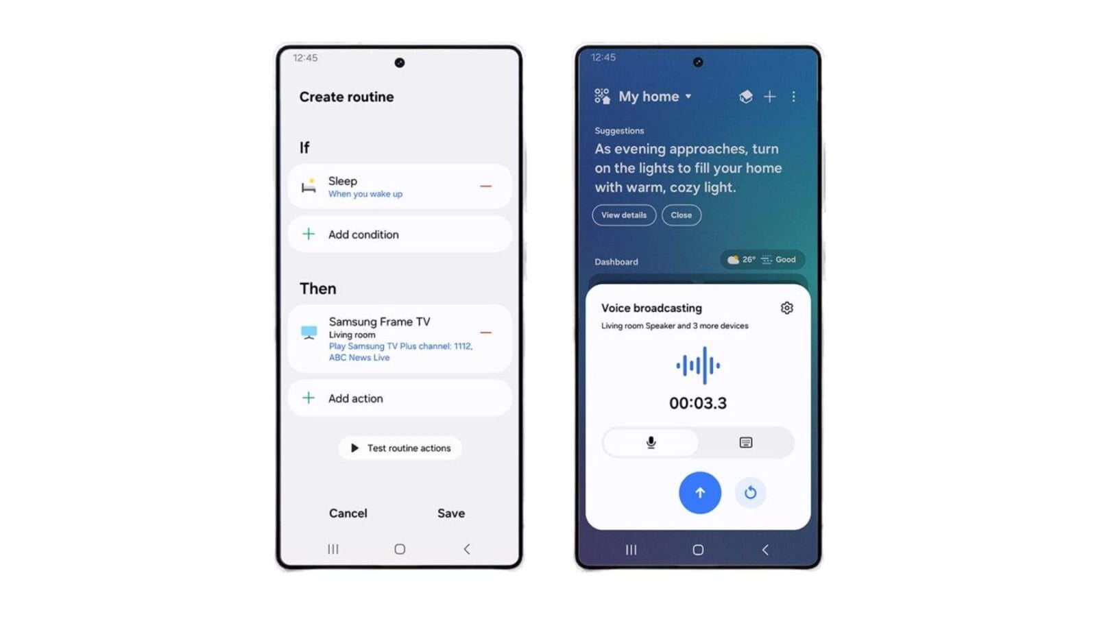SmartThings обновился: поддержка Matter 1.4, интеграция с Samsung Health и новые функции 9 samsung smartthings modes and routines samsung tv plus voice broadcast soundbars speakers