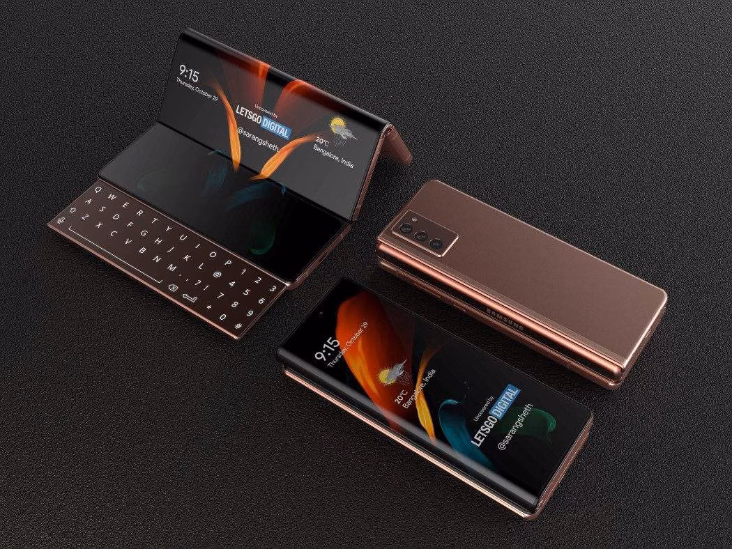 Samsung разрабатывает смартфон с четырьмя сгибающимися экранами 3