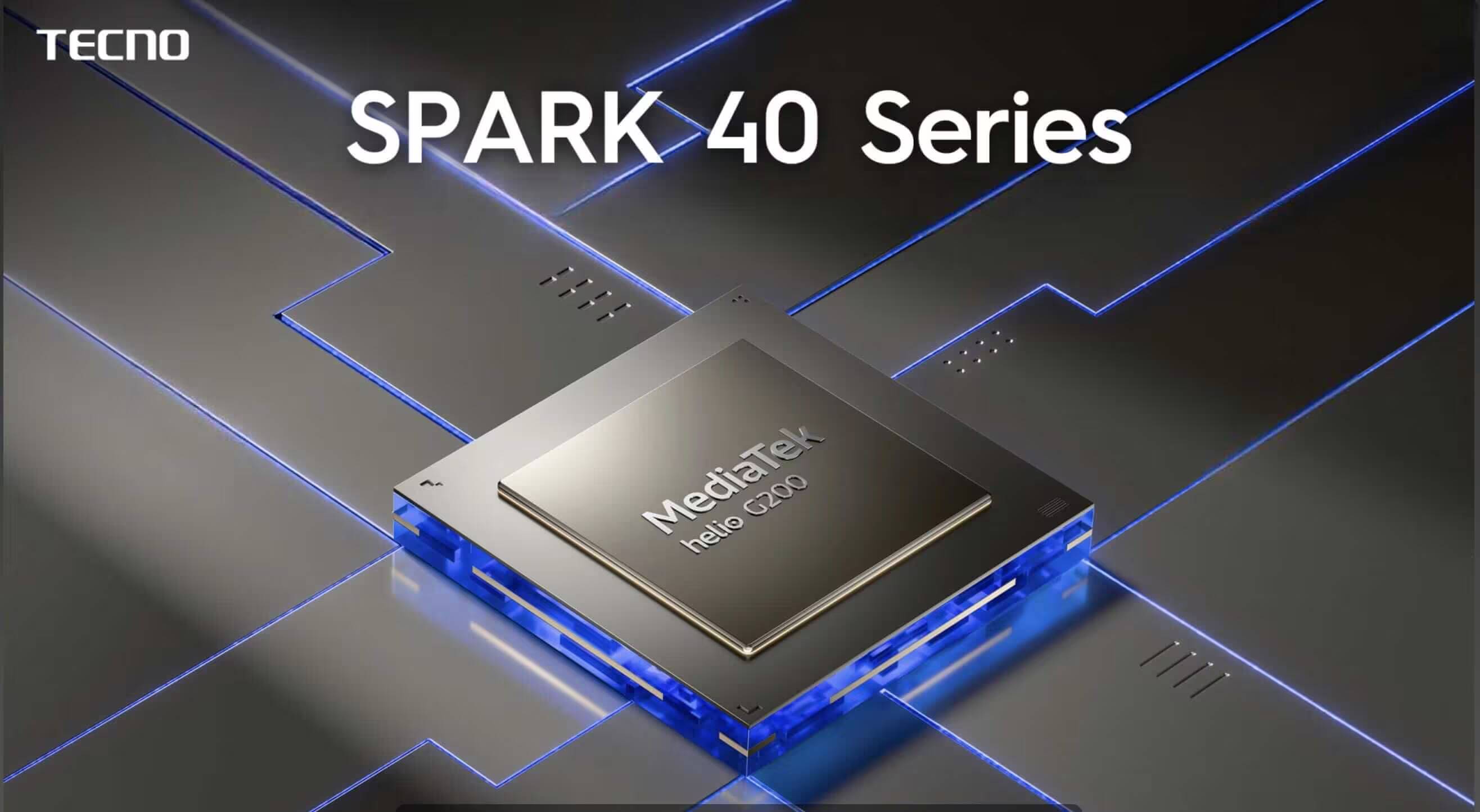Серия Tecno Spark 40 первой получит новый чипсет MediaTek Helio G200