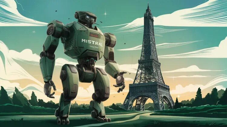 a large robot named mistral standing next to the e 9pgocdtwtk29vn1iwdu pq nplbr7ejsbsovtbx5n7now.jpeg