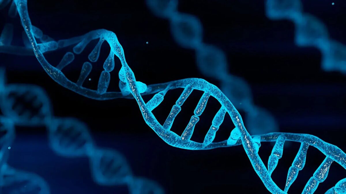 dna strands concept illustration