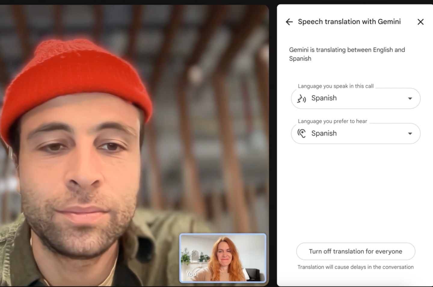 15 главных анонсов с конференции Google I/O 2025 13 google meet translate 185f9d.png