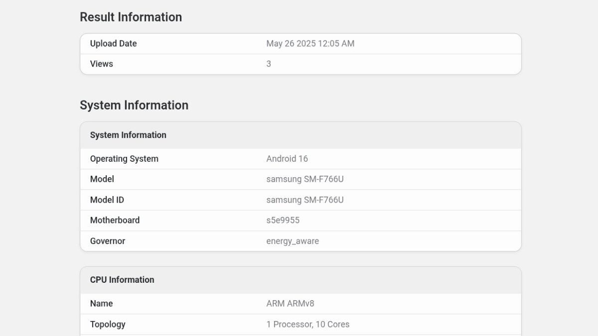 samsung galaxy z flip 7 usa variant exynos 2500 processor chip cpu performance