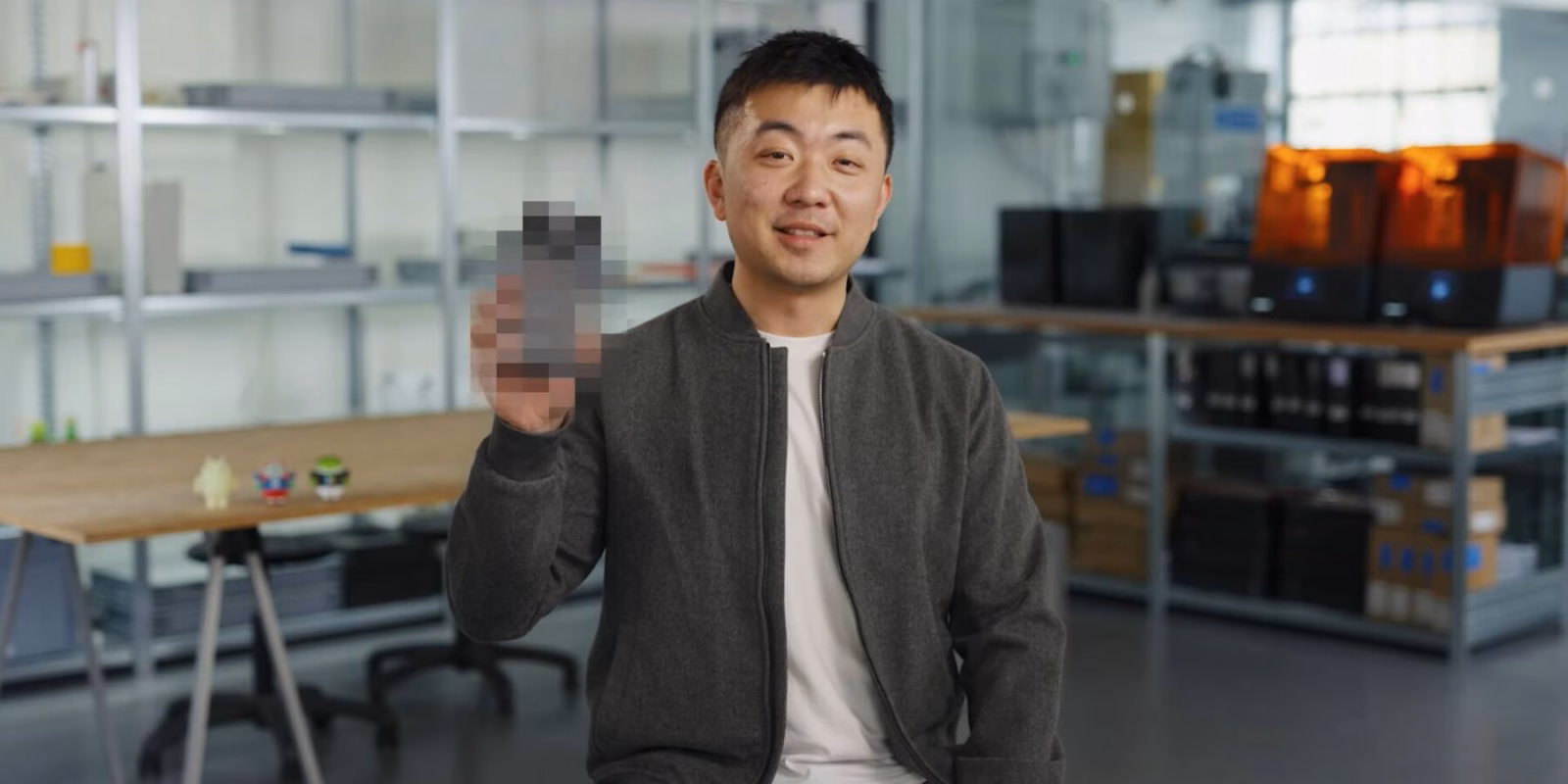 carl pei showing pixeleted nothing phone 3