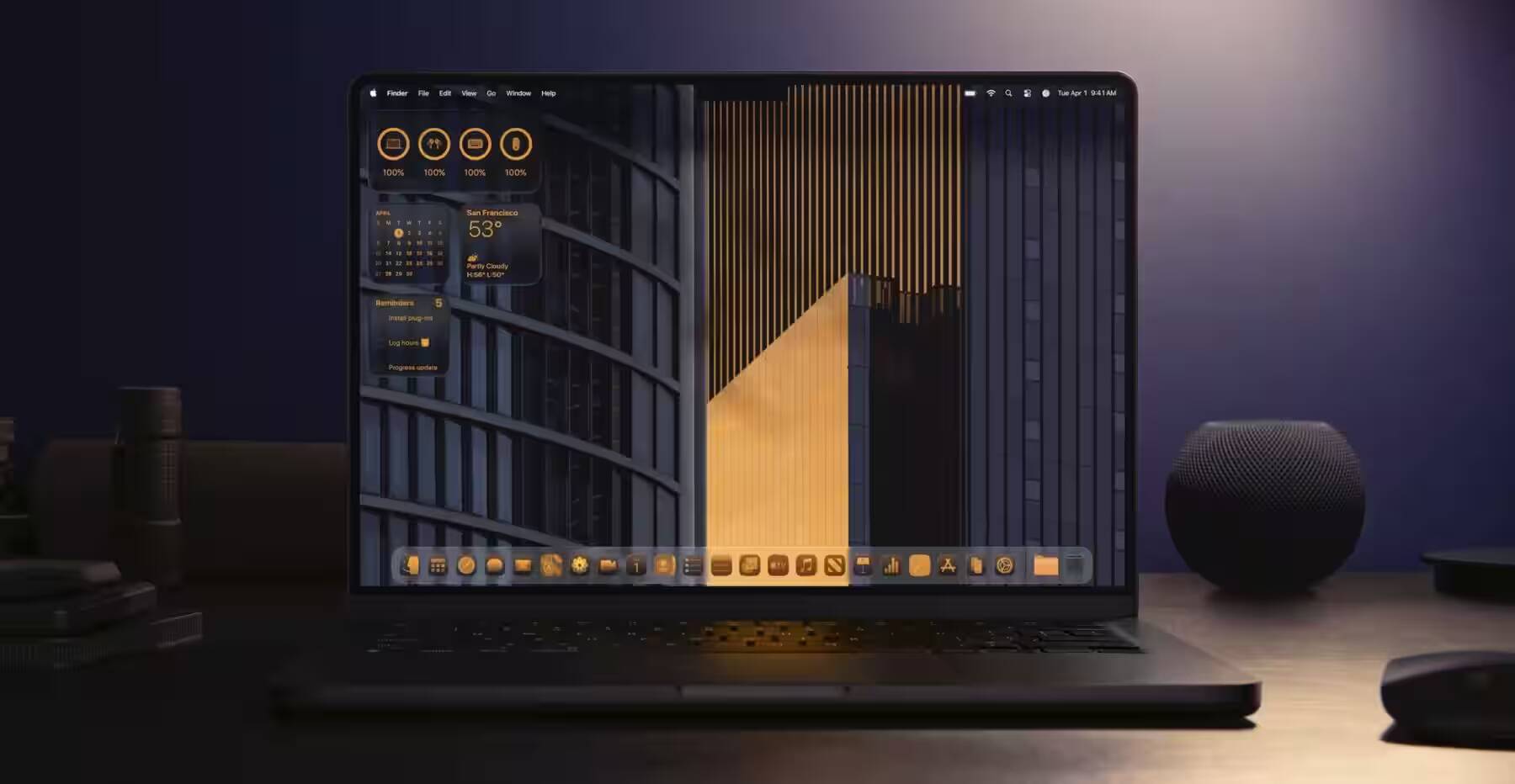 Лицензия MacBook с отображением интерфейса macOS 26 Tahoe