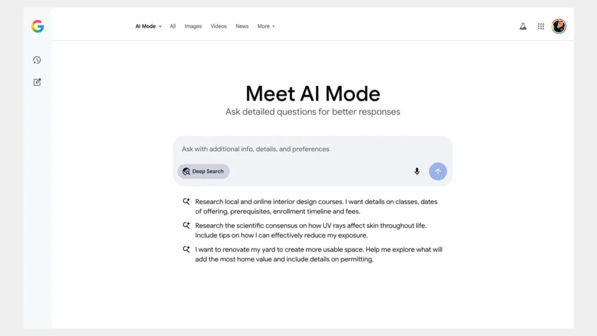 У Google AI Mode уже 100 млн пользователей в месяц — начался глобальный запуск Gemini 2.5 Pro и Deep Search 3 google ai mode deep search cover.jpg