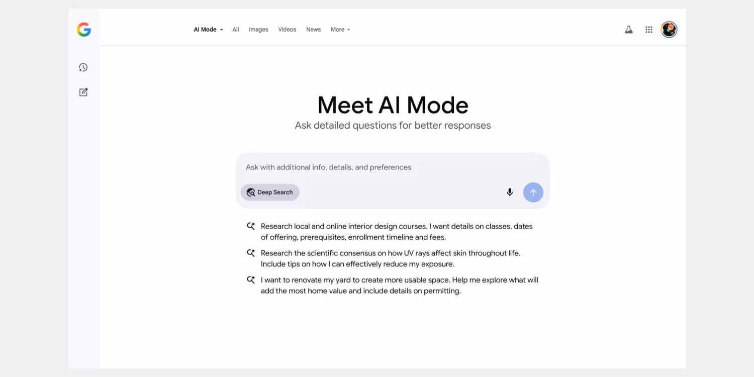 У Google AI Mode уже 100 млн пользователей в месяц — начался глобальный запуск Gemini 2.5 Pro и Deep Search 3 google ai mode deep search cover.jpg