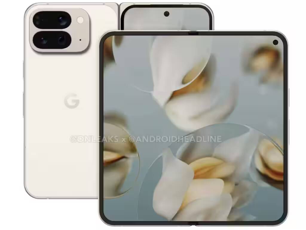 Планшет Google Pixel 10 Pro Fold с дисплеем и камерой сверху
