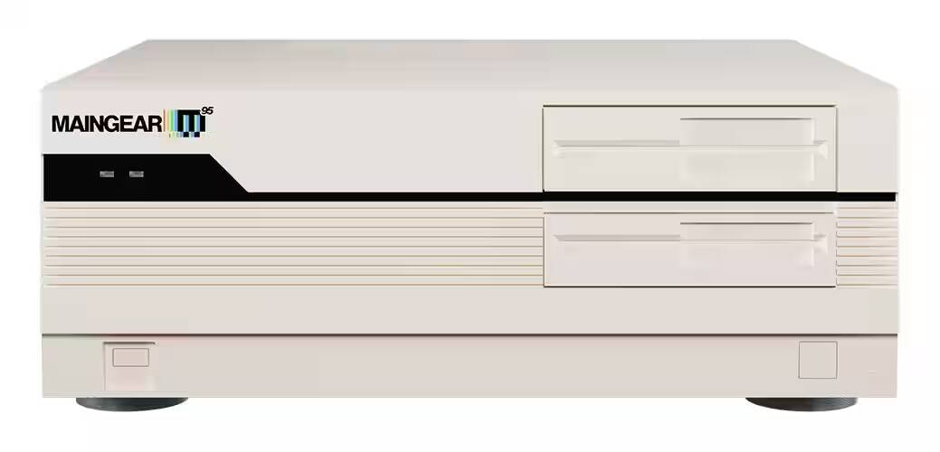 Блок питания Maingear Retro95 с кнопками и вентиляционными решётками
