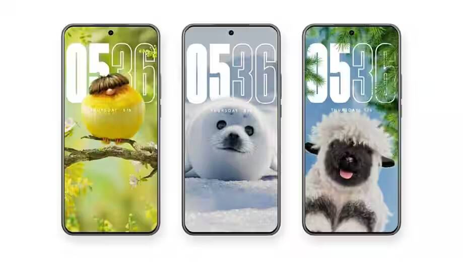 Смартфоны Xiaomi с экранами и анимациями живых животных