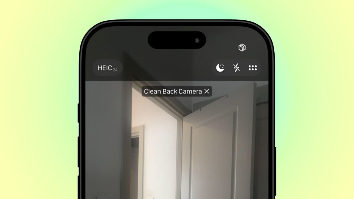 clean back camera hint