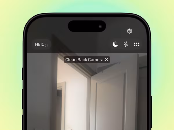 clean back camera hint