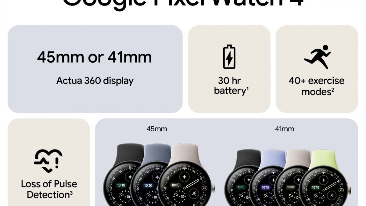 Умные часы Google Pixel Watch 4 представлены официально 6 Google Pixel Watch 4