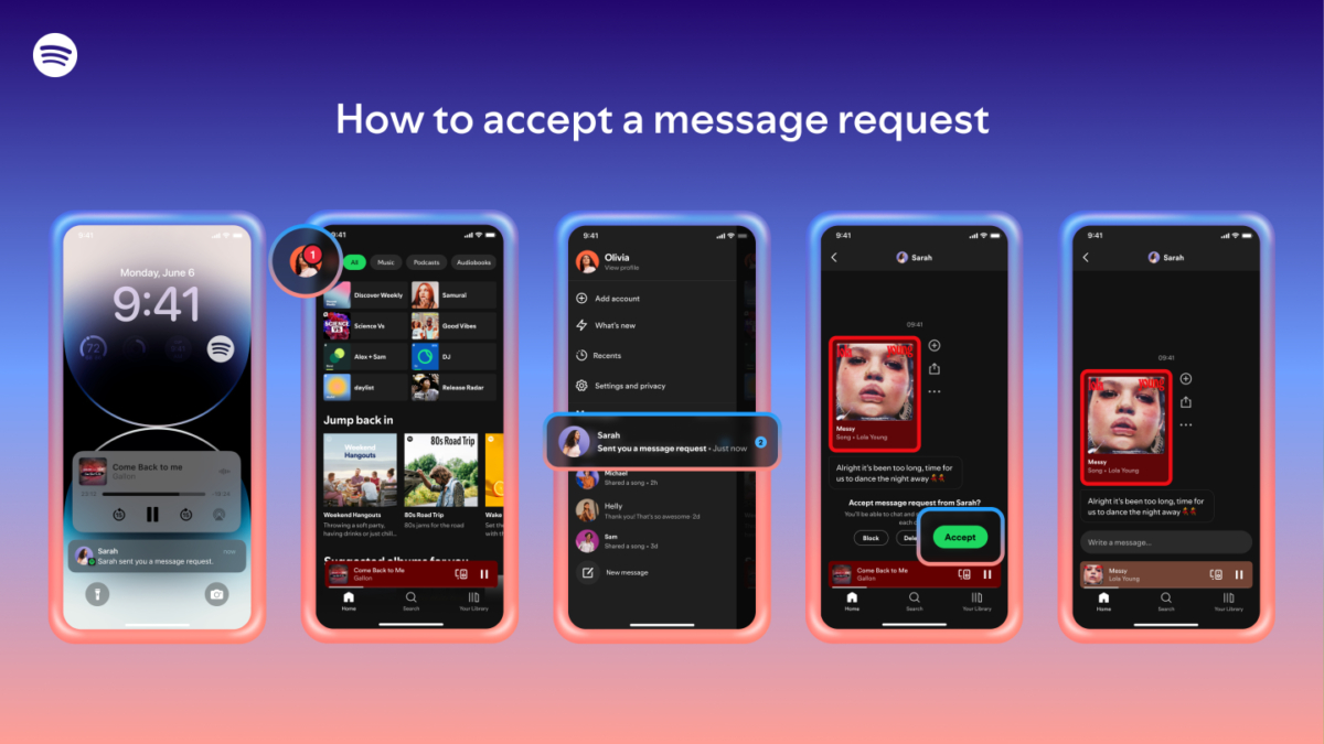 Spotify запускает личные сообщения для пользователей 5 how to accept a message request.png
