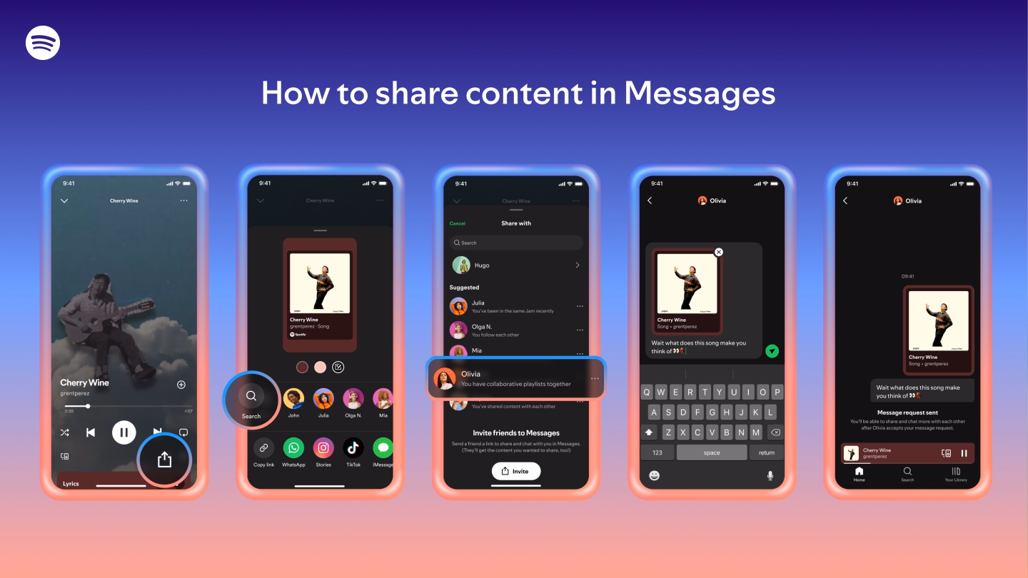 Spotify запускает личные сообщения для пользователей 6 how to share content to a chat.png