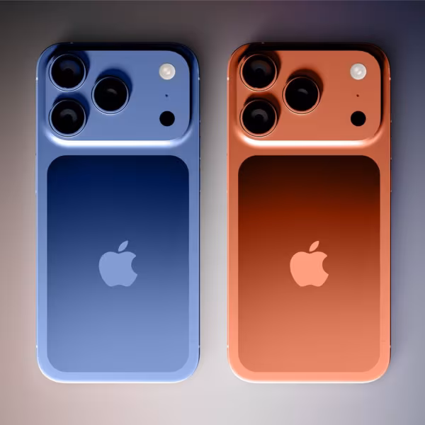 iphone 17 pro dark blue and orange