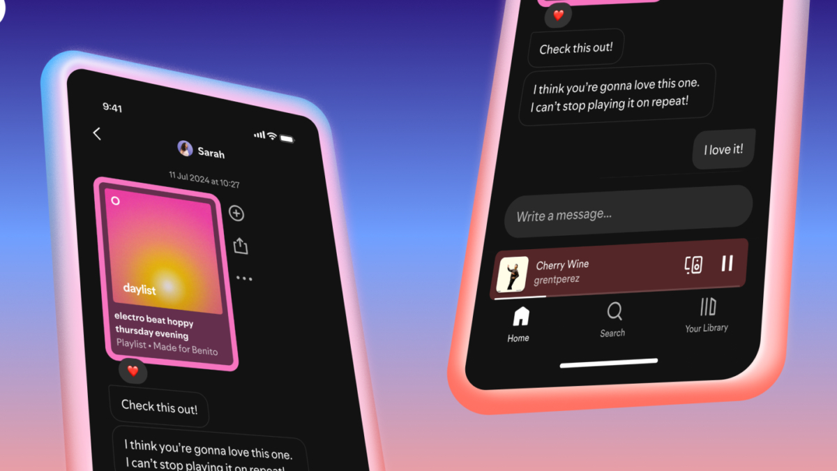 Spotify запускает личные сообщения для пользователей 3 messages on spotify 2.png