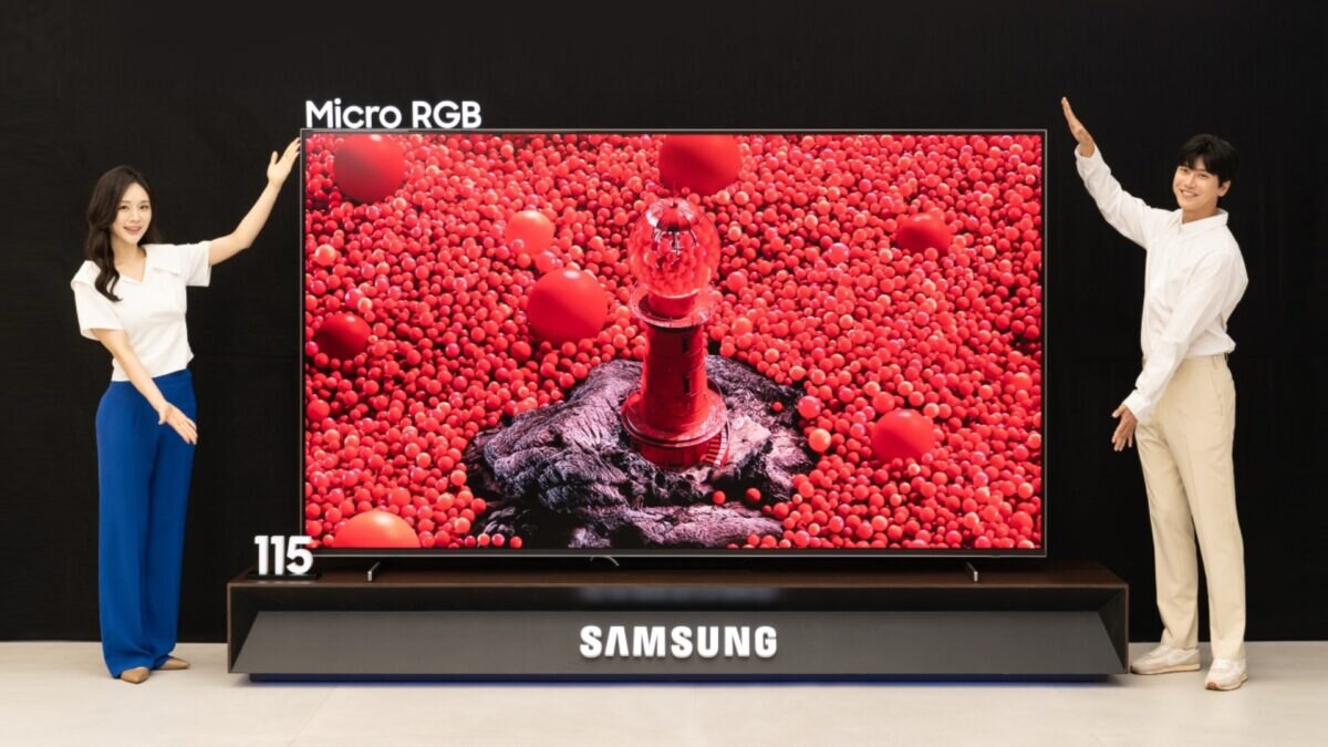 Samsung представила первый в мире 115-дюймовый телевизор Micro RGB 5 samsung micro rgb tv 115 inch 2025 korea launch 1200x675 1