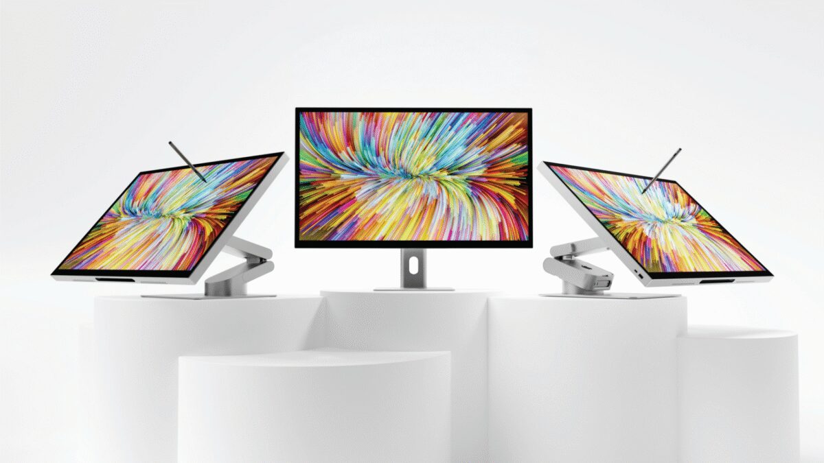 aspekt uhd 4k docking monitor with 145w usb charging aspekt omni fold or aspekt fold stands 1920x1100 1