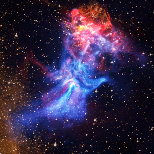 hand shaped nebula