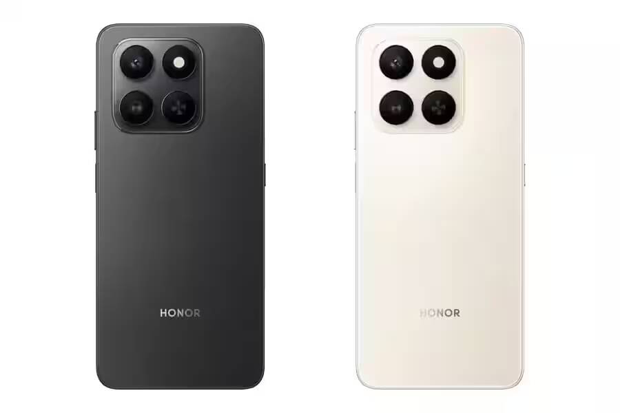 Смартфон Honor X7d 5G с четырьмя камерами на задней панели