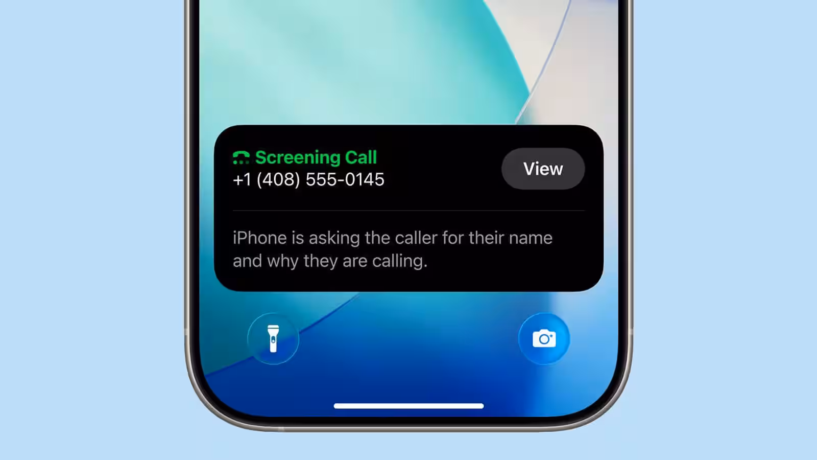 ios 26 phone app screening