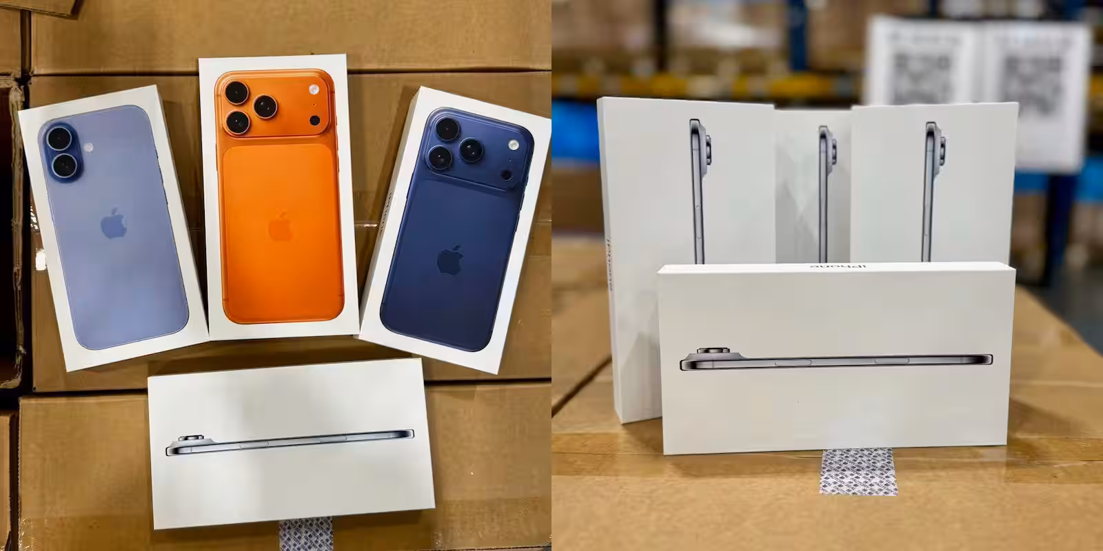 Коробки iPhone 17 впервые показали на реальных фото 3 iphone 17 pro air boxes