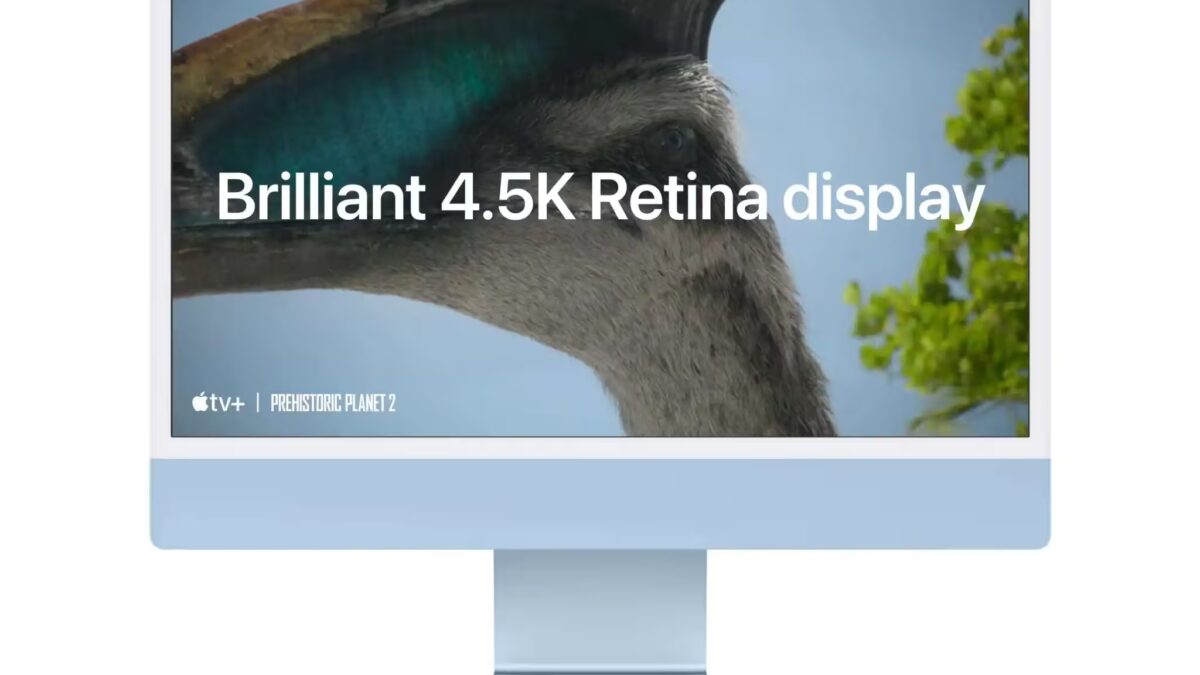 Монитор с дисплеем Retina 4.5K и клавиатурой и мышью Apple