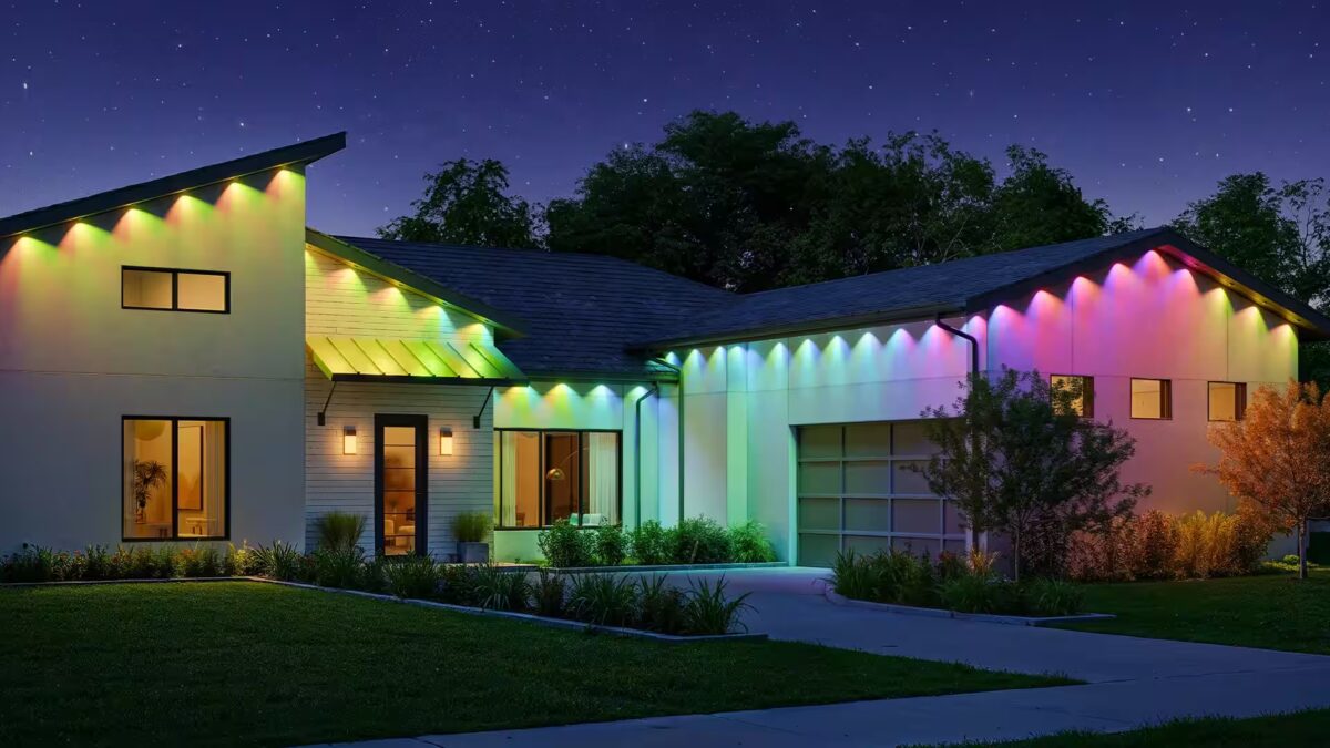 Умный светодиодный светильник для домов с разноцветной подсветкой