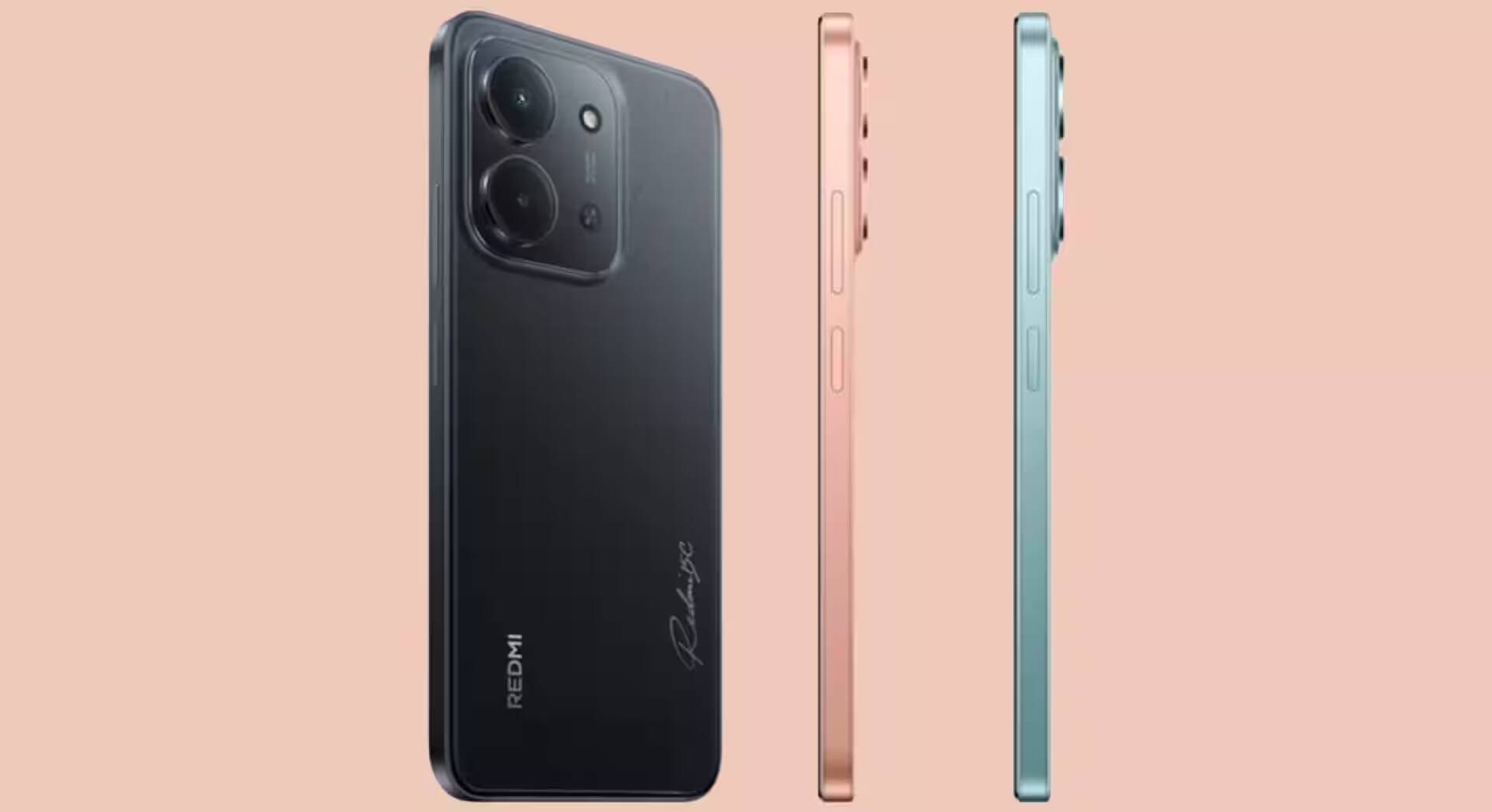 Лучшие смартфоны до 20 000 рублей в 2026 году 7 Черный смартфон Redmi 15C с тройной камерой сзади