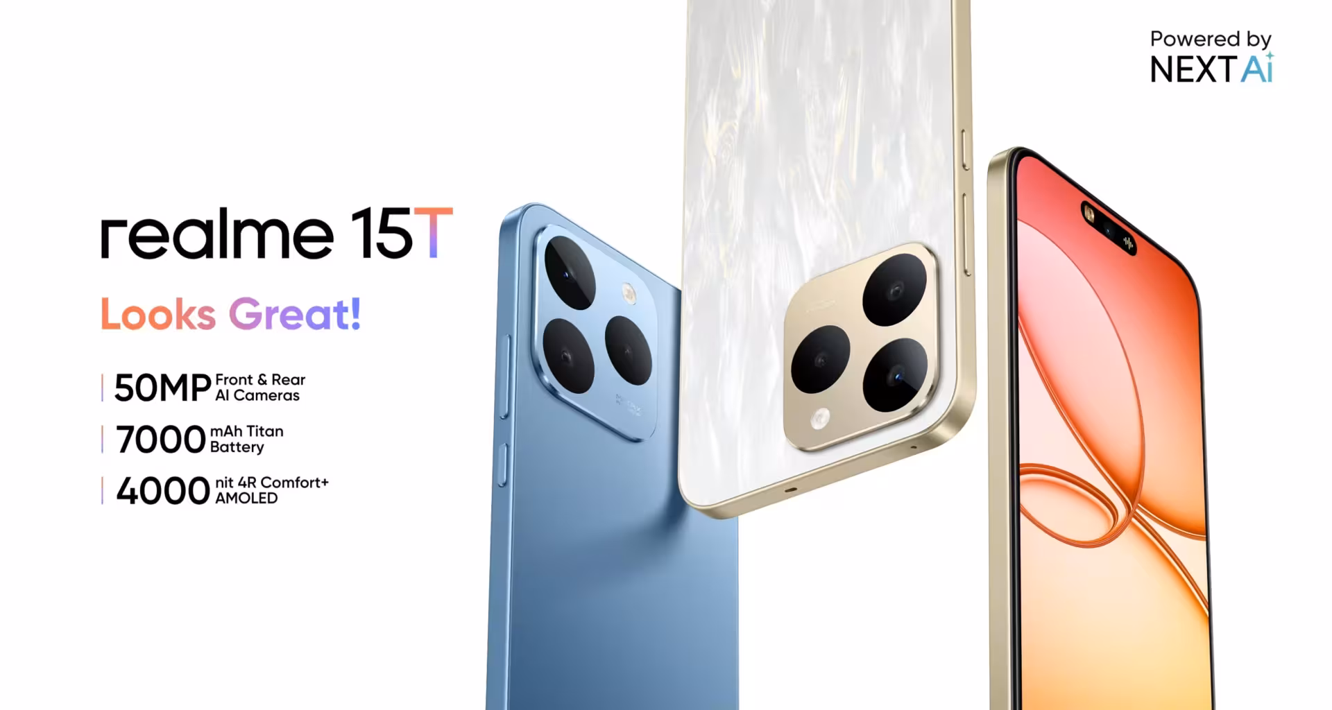Realme представила смартфон 15T 5G с батареей на 7000 мА·ч и чипом Dimensity 6400 Max 3 Realme 15T