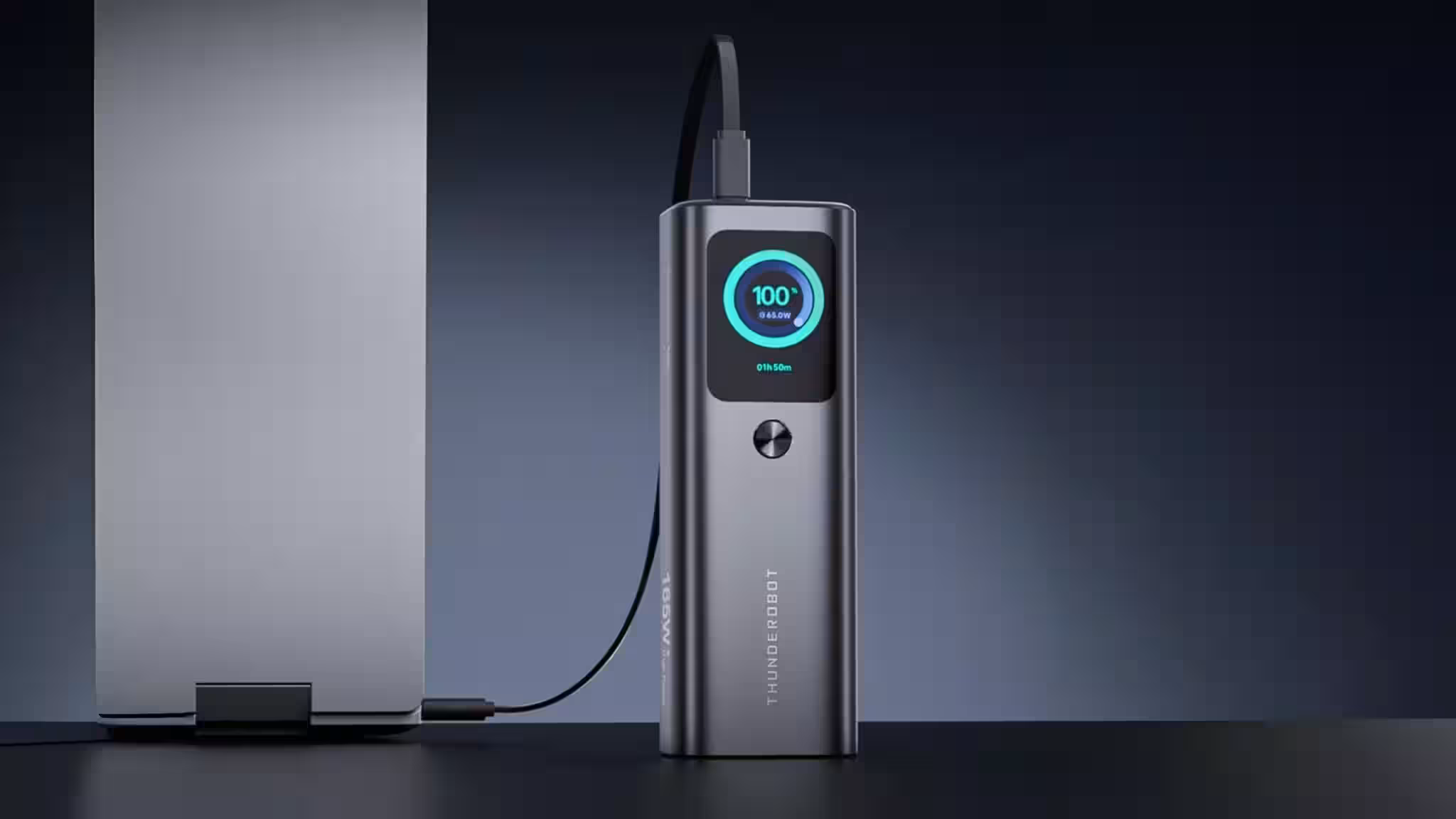 Thunderobot представила пауэрбанк V20 Pro с мощностью 165 Вт и встроенным кабелем