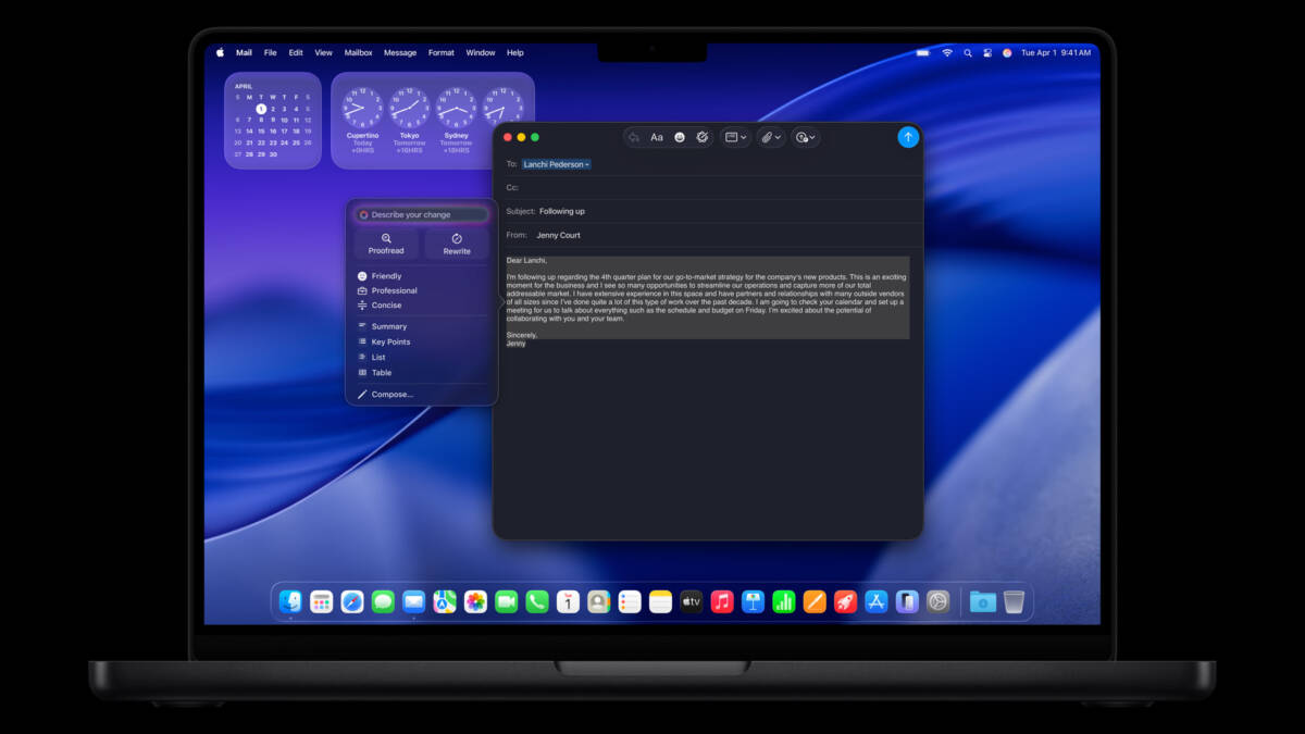 Apple представила чип M5: следующий большой скачок ИИ-производительности на Apple silicon 7 apple m5 writing tools