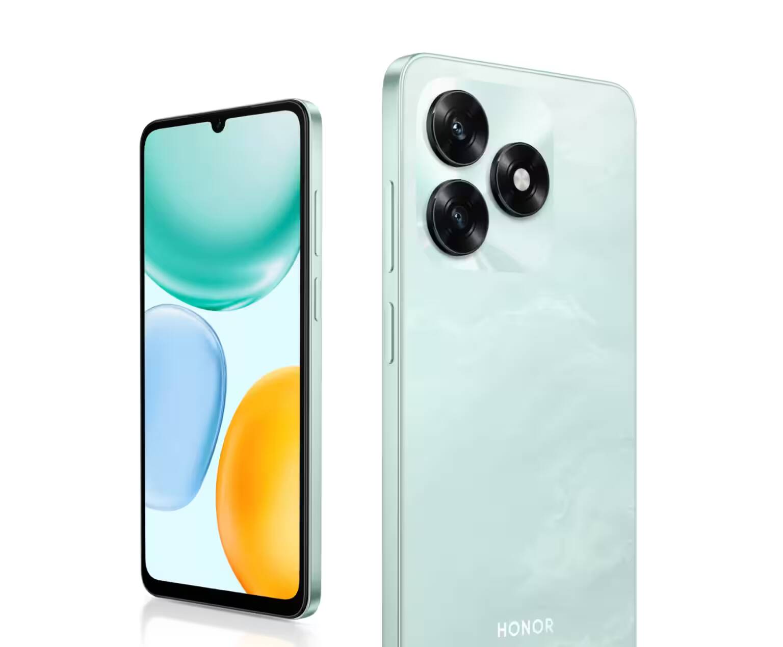 Смартфон Honor X5c спереди и сзади крупным планом