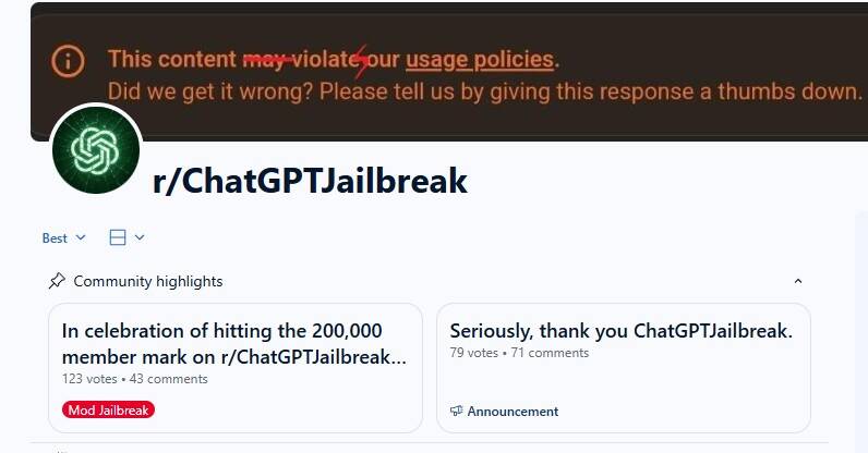 chatgpt jailbreak