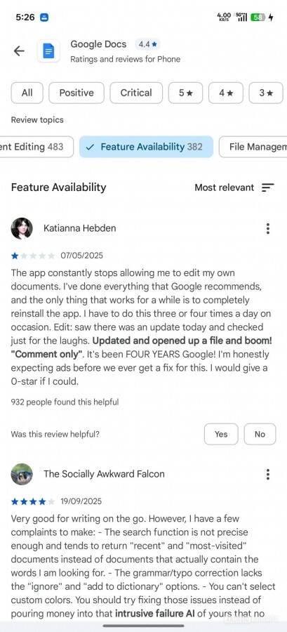 В Google Play Store появились AI-сводки отзывов о приложениях 5 gsmarena 002 20